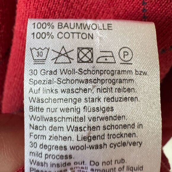 Fynch Hatton Mens Sweater XXL Red Argyle 100% Cotton Pullover V-Neck Preppy Golf - Picture 5 of 8